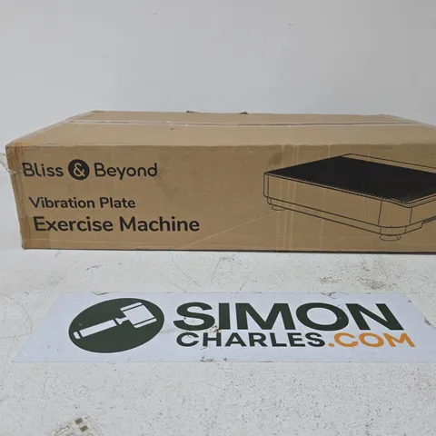 BLISS & BEYOND VIBRATION PLATE EXERCISE MACHINE – BOXED