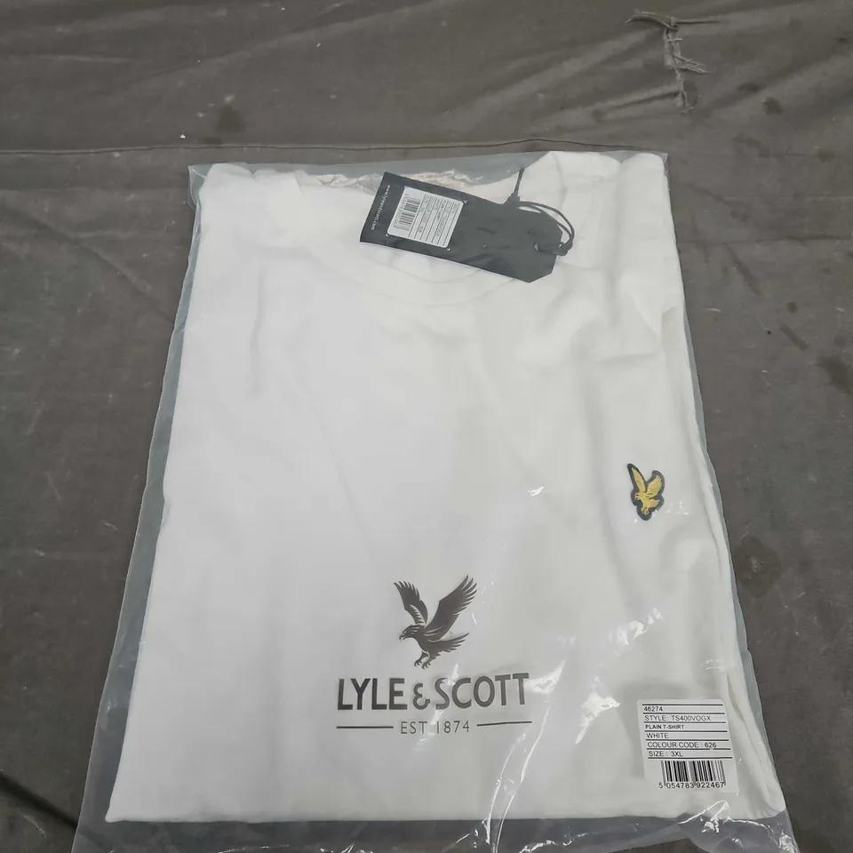 BAGGED LYLE AND SCOTT PLAIN TEE - SIZE 3XL