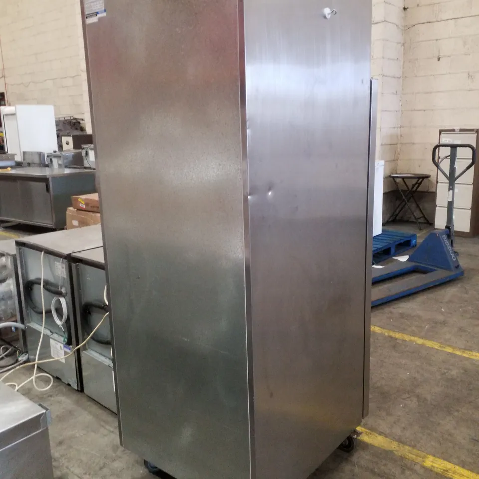 WILLIAMS HJ1SA R1 JADE STAINLESS STEEL SINGLE DOOR TALL LARDER FRIDGE