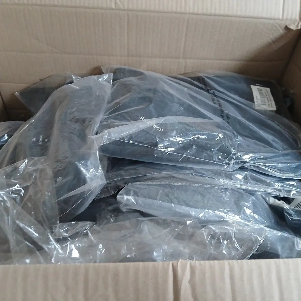 LARGE BOX OF WOMENS CLOTHING ITEMS IN VARIOUS STYLES , COLORS AND SIZES