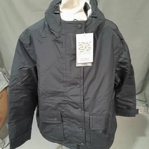 REGATTA GREAT OUTDOORS ORLA MID LENGTH WATERPROOF COAT IN BLACK SIZE 18