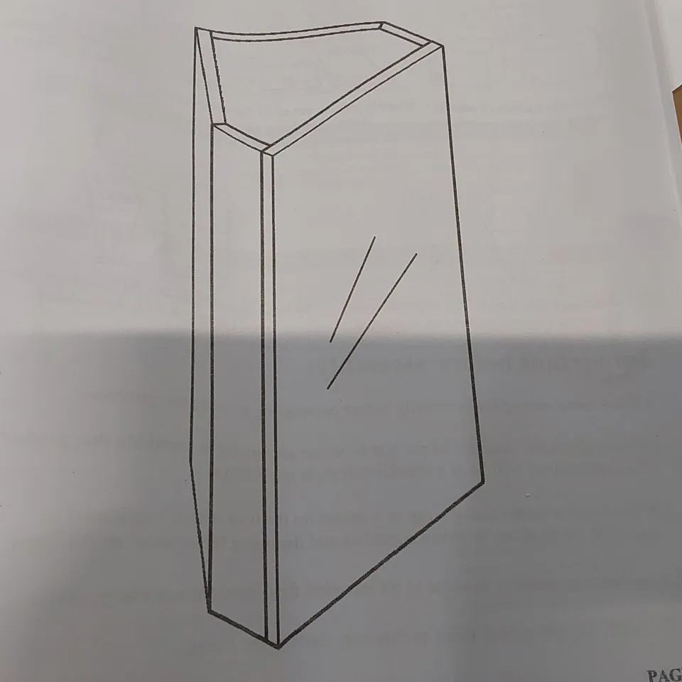 BOXED MIRRORED BATHROOM CABINET IN WHITE (1 BOX)