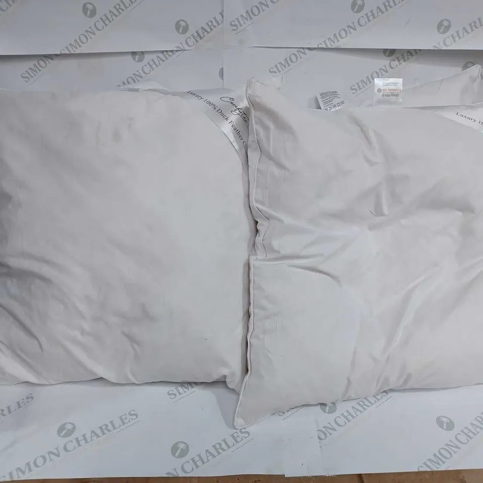SET OF APPROX 4 LUXURY 100% DUCK FEATHER CUSHION