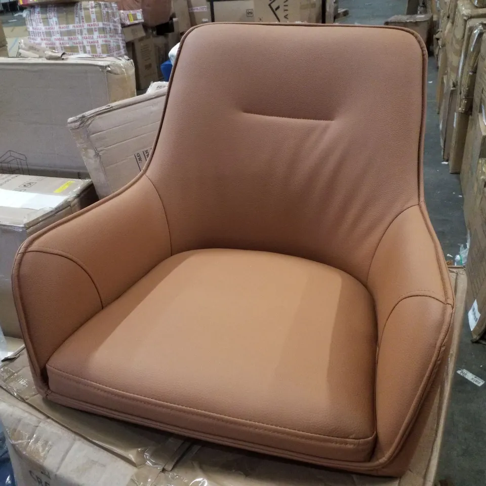 BOXED SET OF 2 BROWN MAXINE DINING CHAIRS