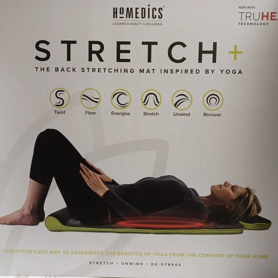 BOXED HOMEDICS STRETCH + BACK STRETCHING MAT