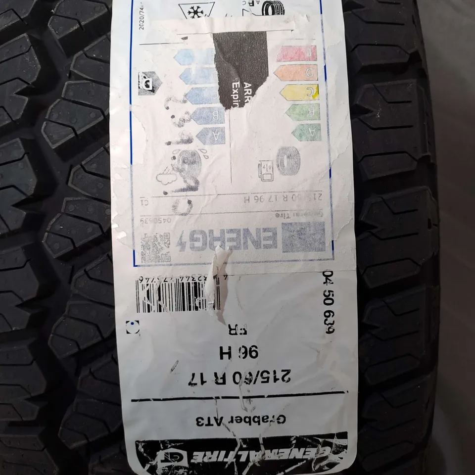 GENRAL TIRE GRABBER AT3 FR TYRE
