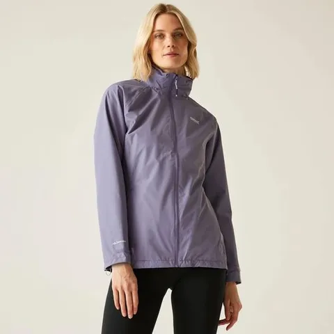 BRAND NEW REGATTA WOMEN'S DAYSHA II WATERPROOF JACKET IN PURPLE SAGE - UK 10