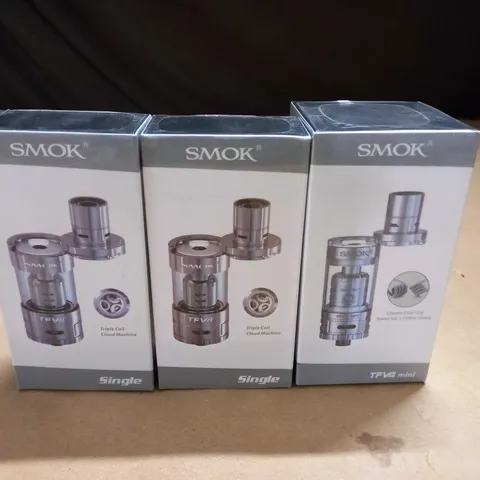 LOT OF 3 SEALED SMOK TOP REFILL TANKS INCLUDES SINGLE AND TFV4 MINI