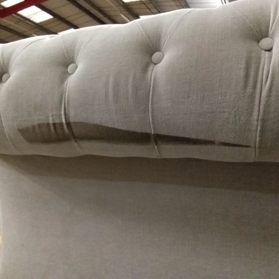 WINDSOR 3 SEATER FABRIC SCATTER BACK SOFA - NATURAL RRP £949