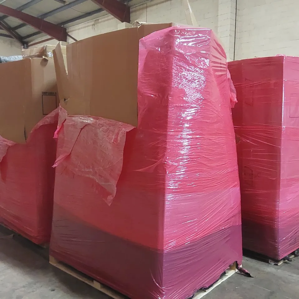 PALLET OF ASSORTED ITEMS INCLUDING: FULL-SIZE FOOD PROCESSOR, GOVEELIFE SMART HEATER, TABLETOP FIRE PIT, DOG CAR SEAT, PULL-UP BAR, STONE BATH MAT ECT