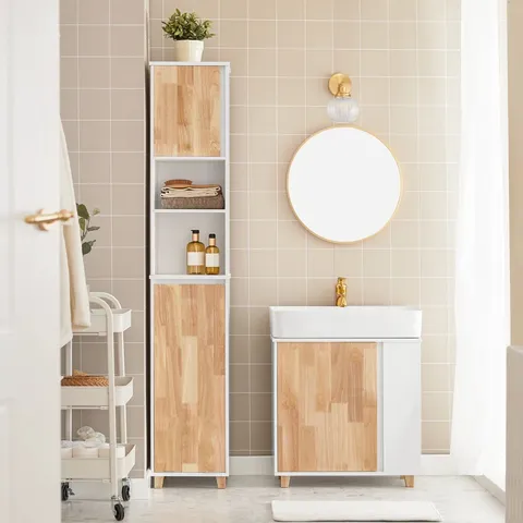 BOXED ROWE FLOOR MOUNTED LINEN CABINET (1 BOX)