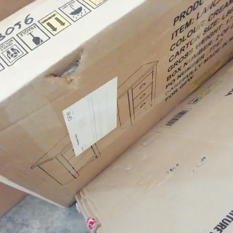 CREAM LANCASTER STURDY DESK(2 BOX'S)