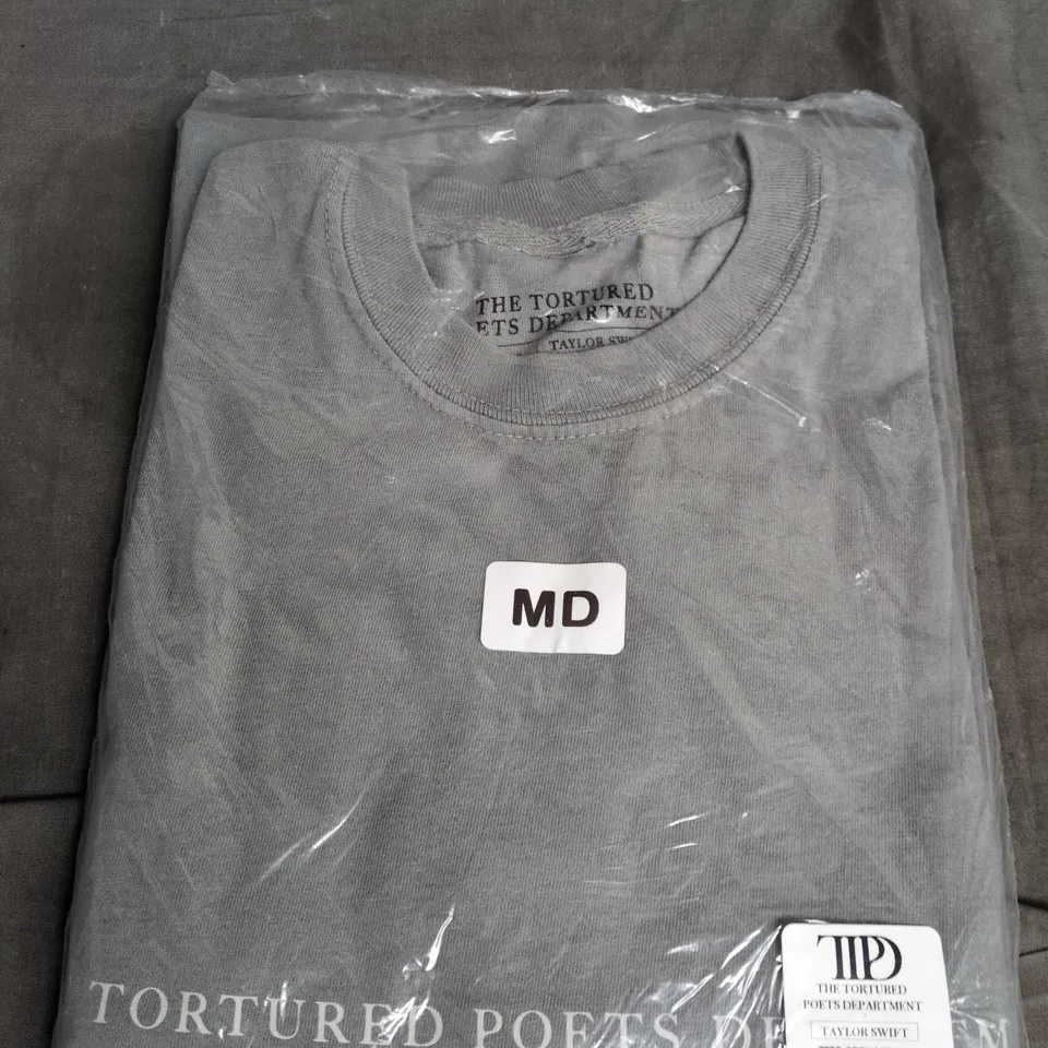 THE TORTURED POETS DEPARTMENT GREY T-SHIRT – TAYLOR SWIFT – MD