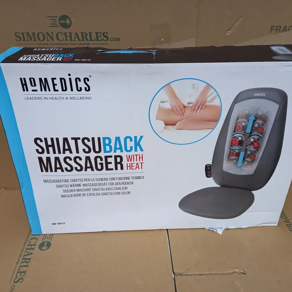 BOXED HOMEDICS SHIATSU BACK MASSAGER SBM-180H-EU