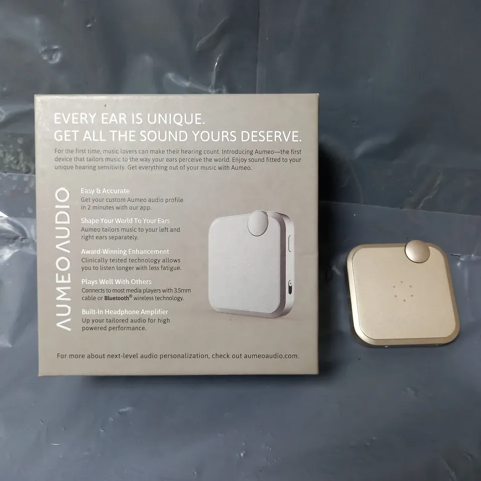 BOXED AUMEO AUDIO AUMEO TAILORED AUDIO DEVICE FOR HEADPHONES