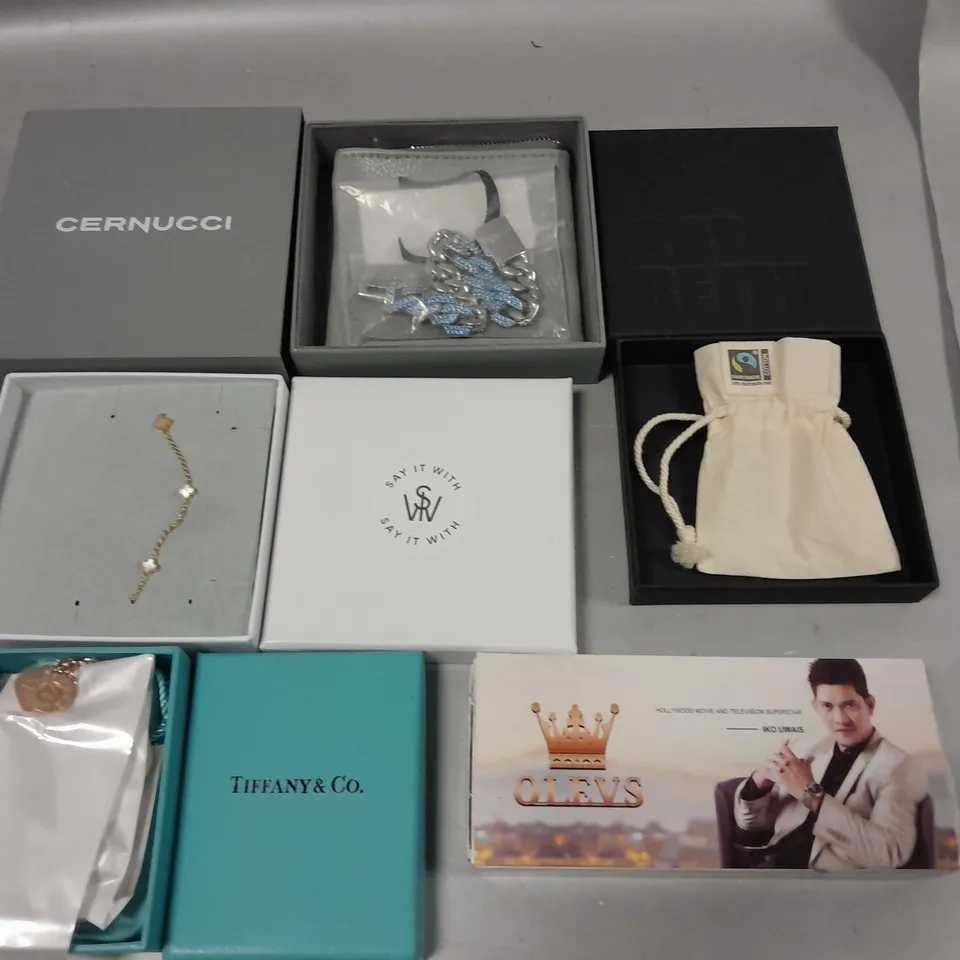 LOT OF ASSORTED JEWELLERY ITEMS TO INCLUDE TIFFANY & CO, CERNUCCI AND RAT BETTY