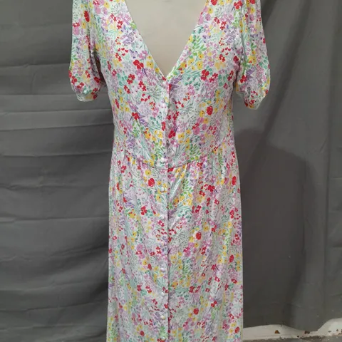 CREW CLOTHING COMPANY FLORAL DRESS IN MULTICOLOUR SIZE 10