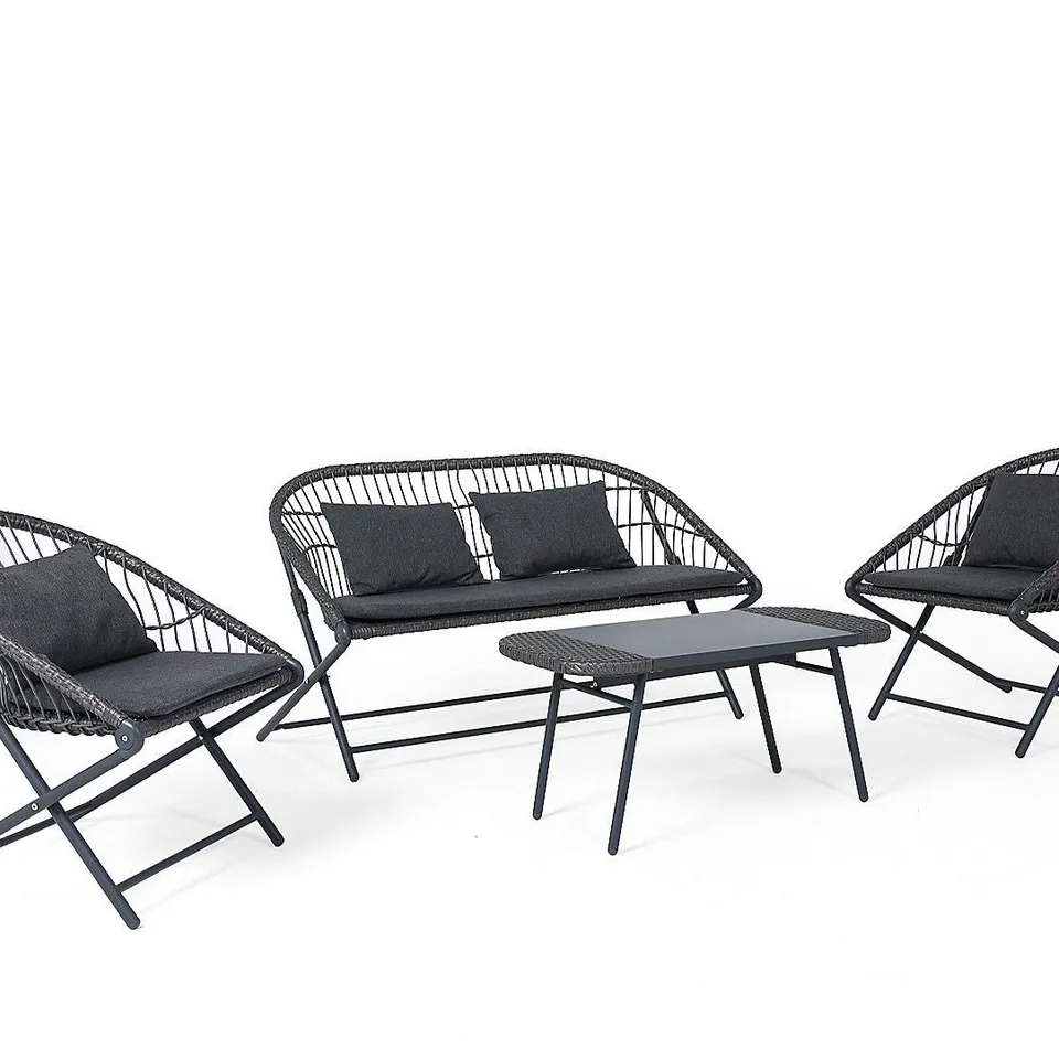 BOXED INNOVATORS HOLLY CONVERSATION SET - BLACK (1 BOX)