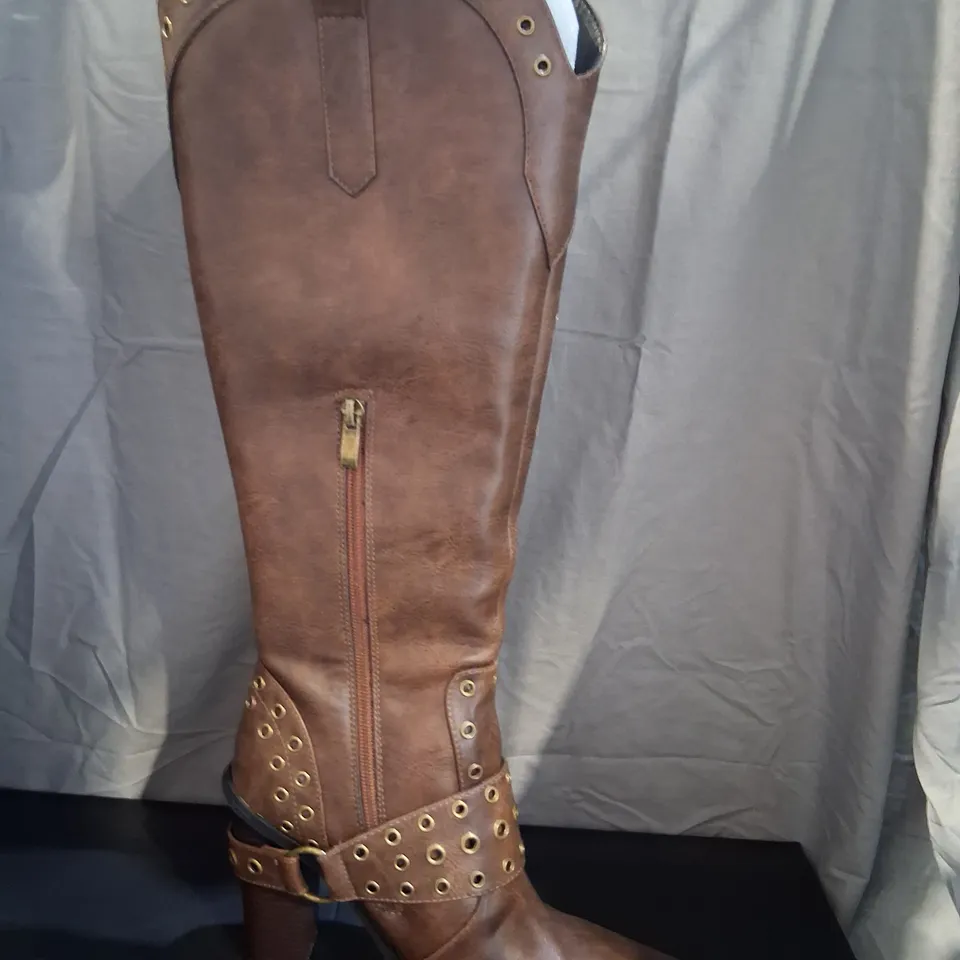 BRAND NEW BOXED KOI X THE TWILIGHT SAGA CHILDREN OF THE MOON COWBOY BOOTS BROWN SIZE 6
