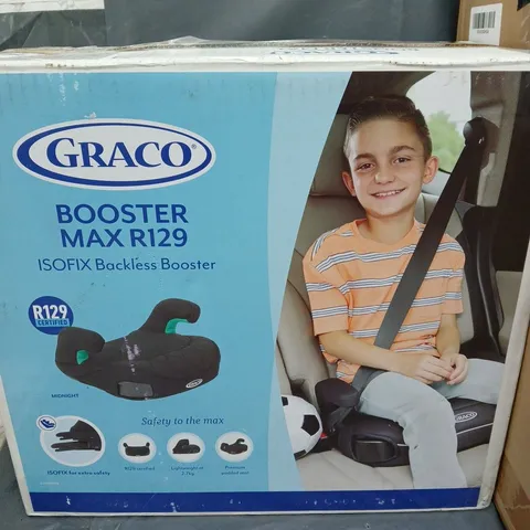 BOXED GRACO BOOSTER MAX R129 ISOFIX BACKLESS BOOSTER CAR SEAT