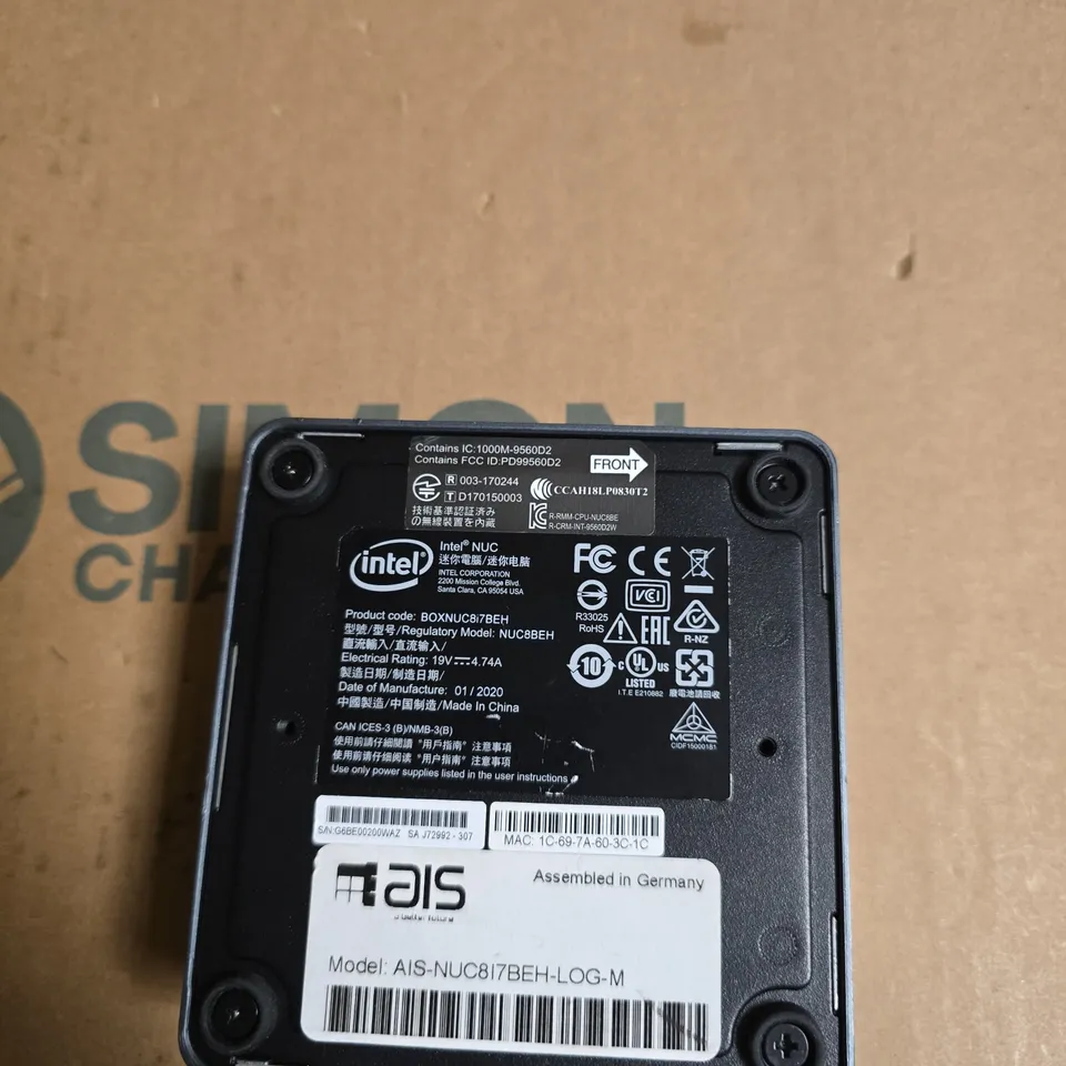 AIS-NUC817BEH-LOG-M MINI PC (INTEL NUC-STYLE) – DESKTOPS