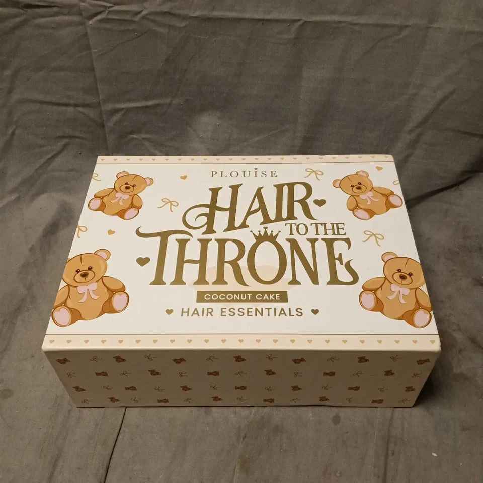 PLOUISE HAIR TO THE THRONE COCONUT CAKE GIFT SET. BOXED