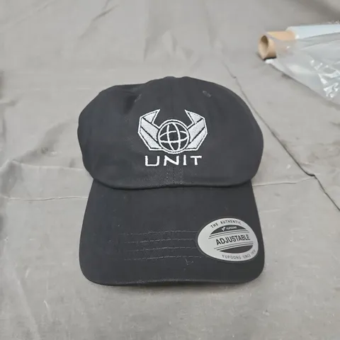 UNIT LOGO CAP – BLACK ADJUSTABLE BASEBALL HAT