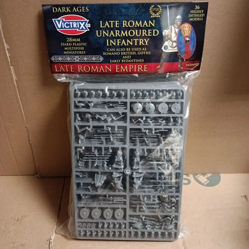 Victrix Late Roman Unarmoured Infantry 28mm Plastic Miniatures – 36 Models