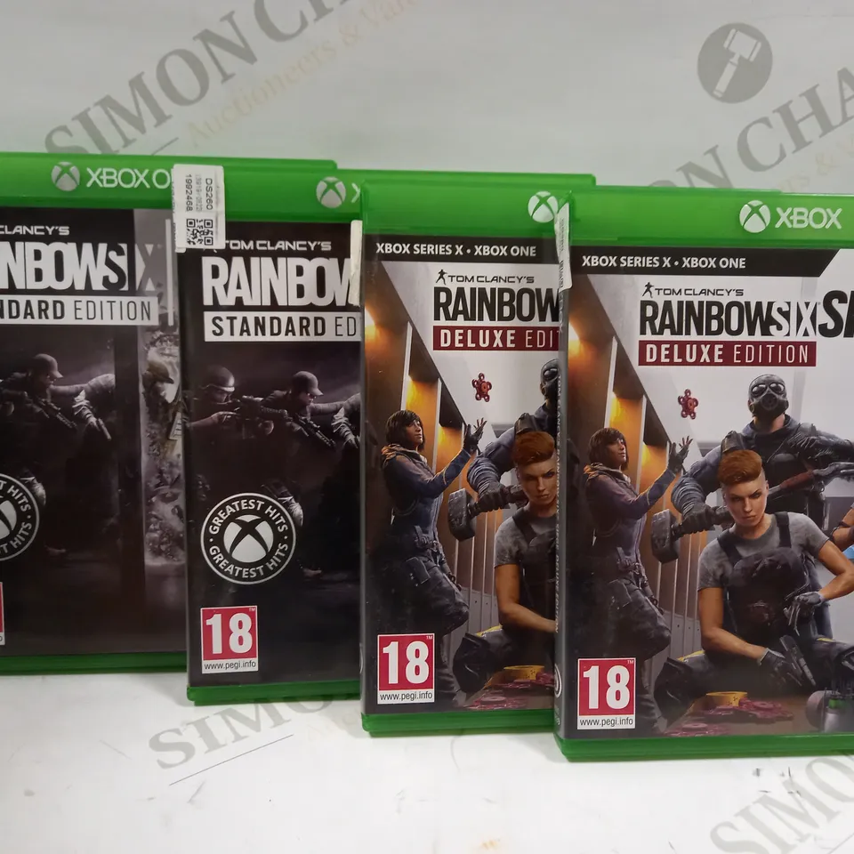 LOT OF 30  RAINBOW SIX SIEGE DELUXE EDITION  AND STANDARD EDITION GAMES  (XBOX ONE)