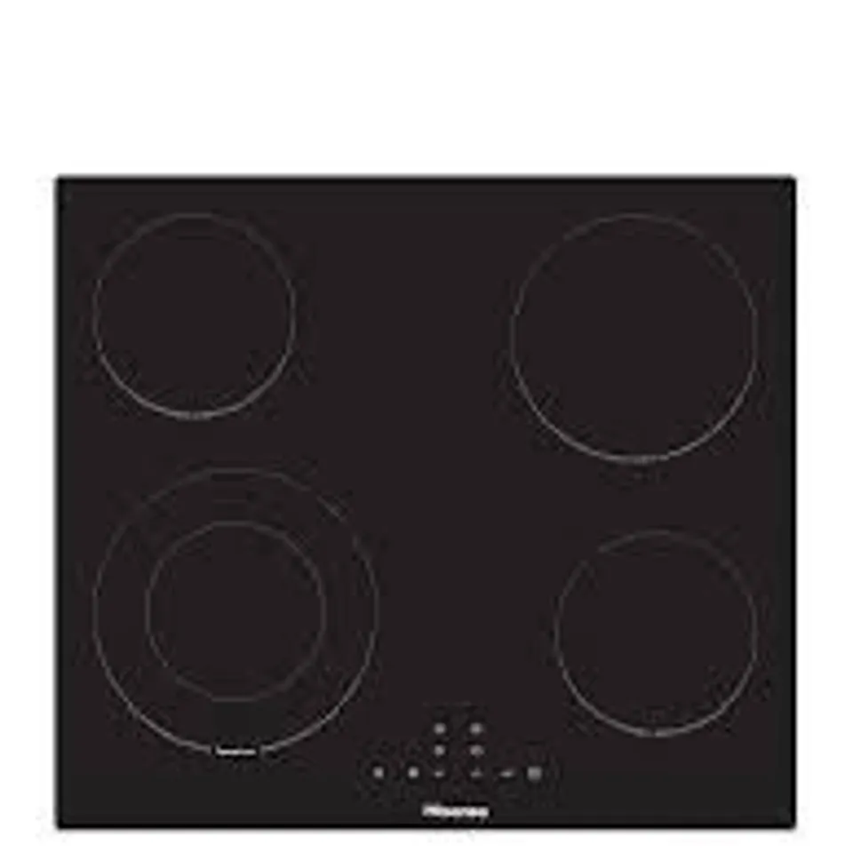BOXED HISENSE E6422SC 60CM CERAMIC HOB - BLACK - COLLECTION ONLY