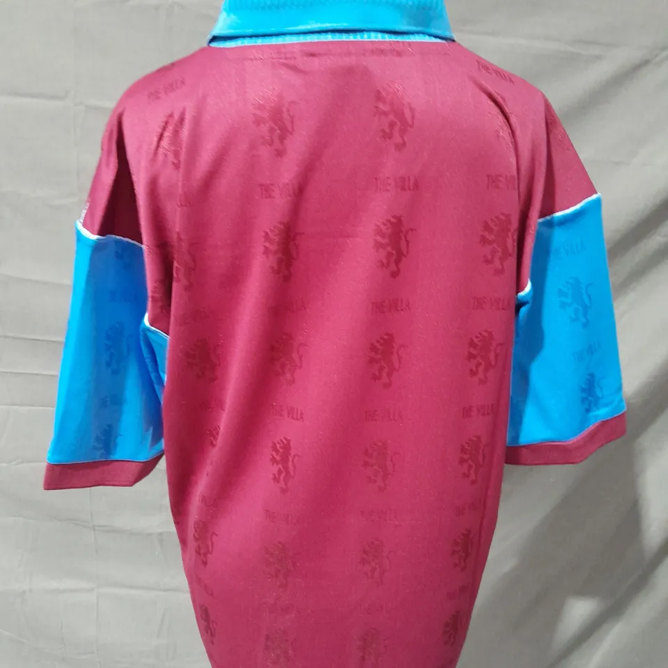 SCORE DRAW ASTON VILLA FOOTBALL CUB 1996 SHIRT - LARGE