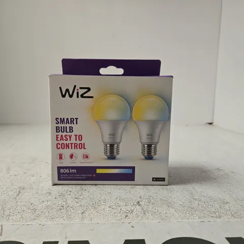 WIZ SMART BULB EASY TO CONTROL 806 LM 2 IN PACK