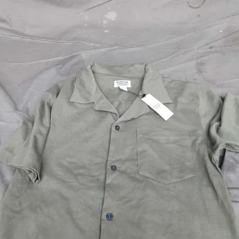 BURTON LONDON KHAKI SHORT SLEEVE JERSEY SHIRT – MEN
