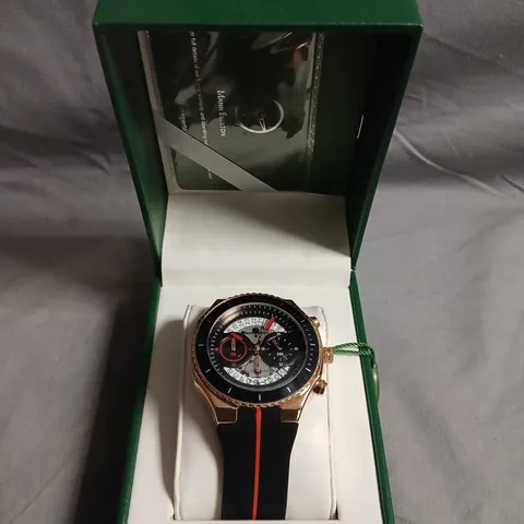 MANN EGERTON LIMITED EDITION HAND-ASSEMBLED RAPTOR QUARTZ WATCH