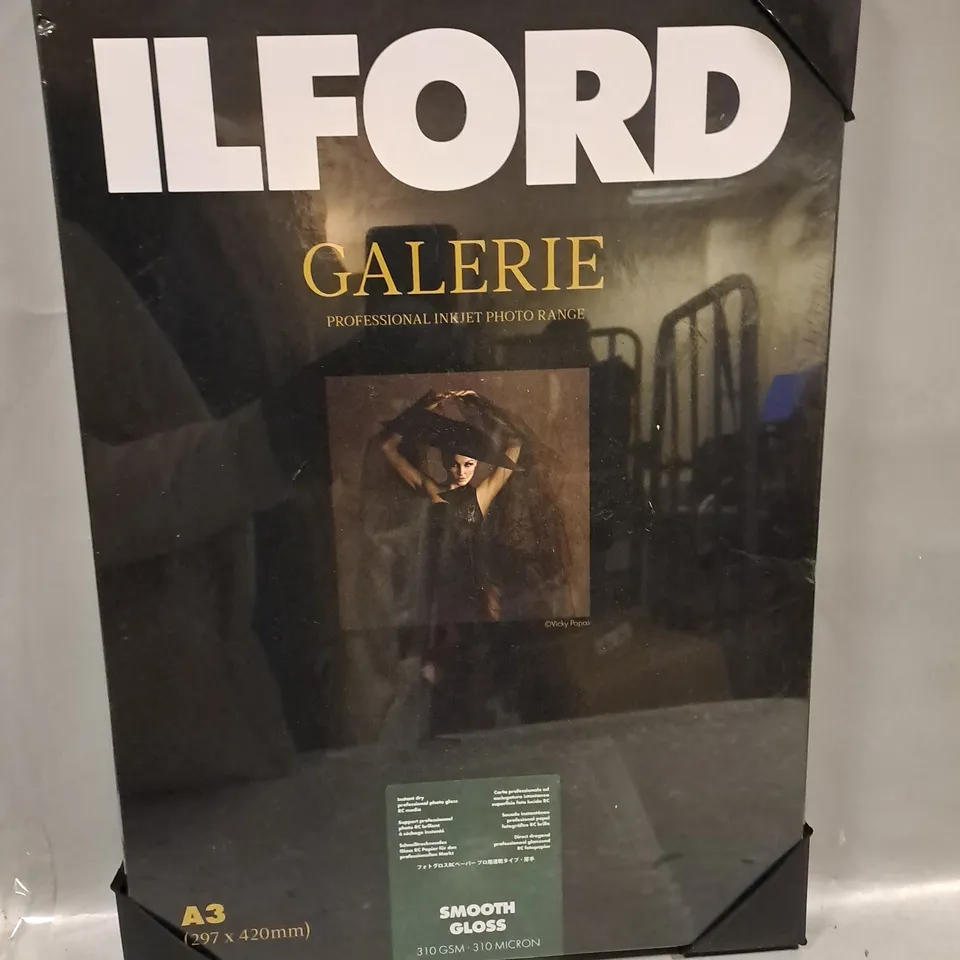 SEALED ILFORD GALERIE SMOOTH GLOSS 310G A3 25 SHEETS