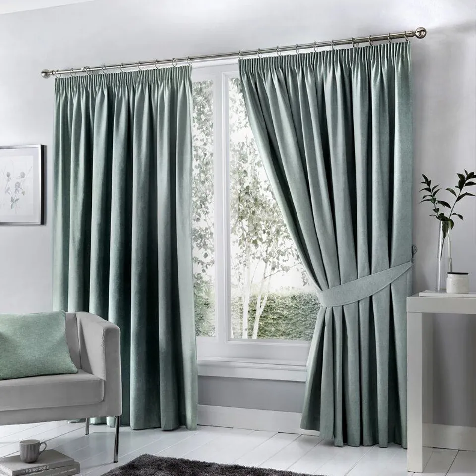 COLERAINE PENCIL PLEAT BLACKOUT THERMAL CURTAINS 