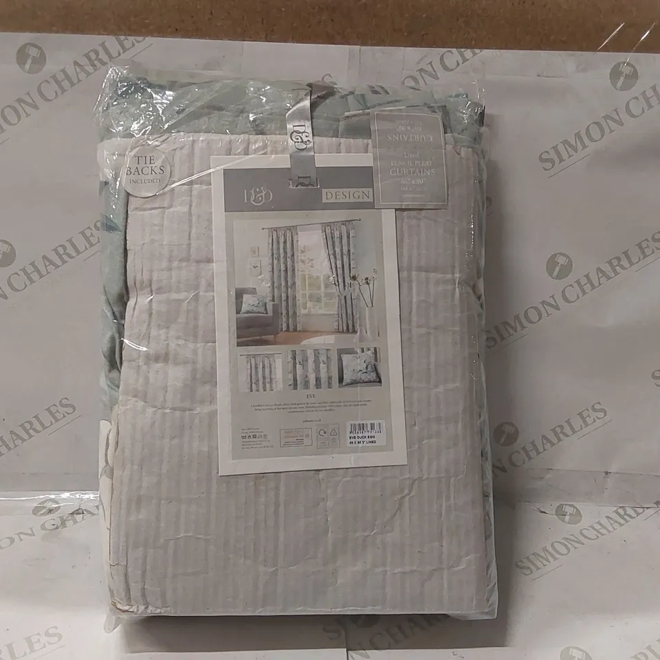 BAGGED EVE COTTON ROOM DARKENING CURTAIN PAIR (SET OF 2) - 168 x 228cm