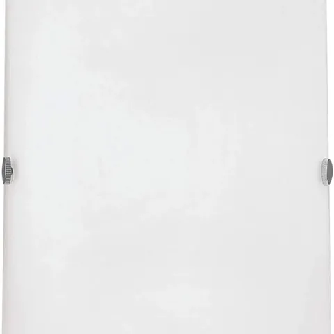 BOXED EGLO TROY 3 1-LIGHT CEILING PENDANT SATIN NICKEL AND WHITE GLASS