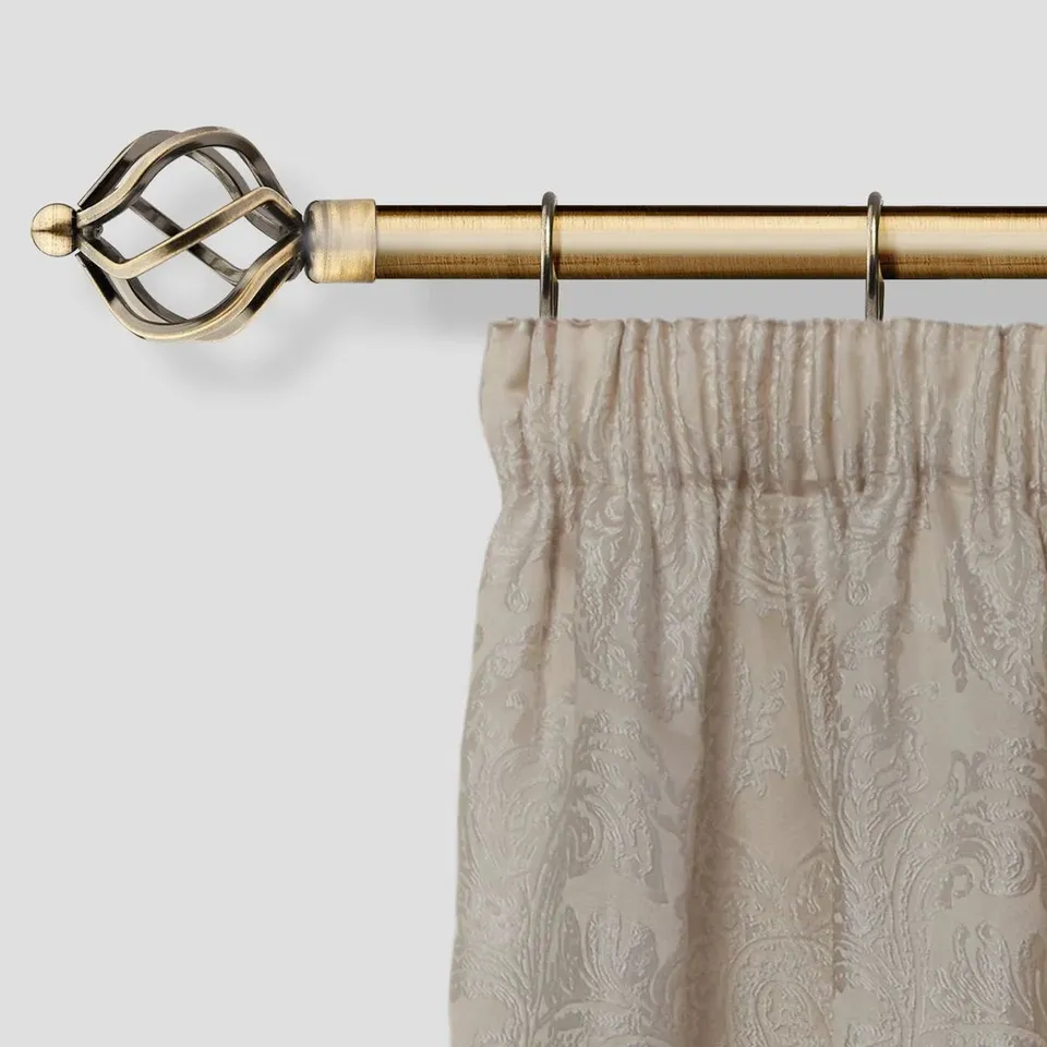 BOXED ABEER ADJUSTABLE 2CM SINGLE CURTAIN POLE