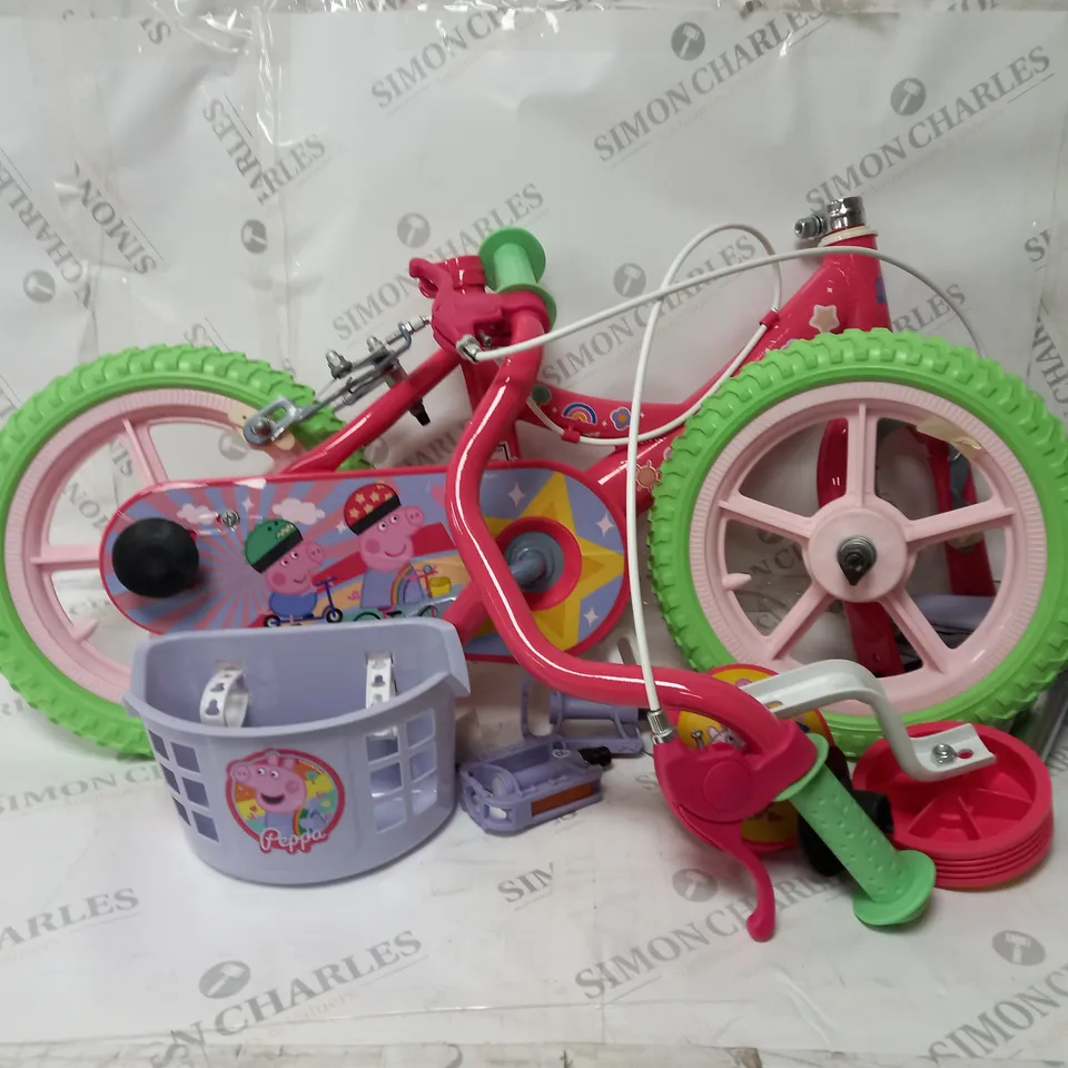 BOXED PEPA PIG MY FIRST 12 INCH BIKE 