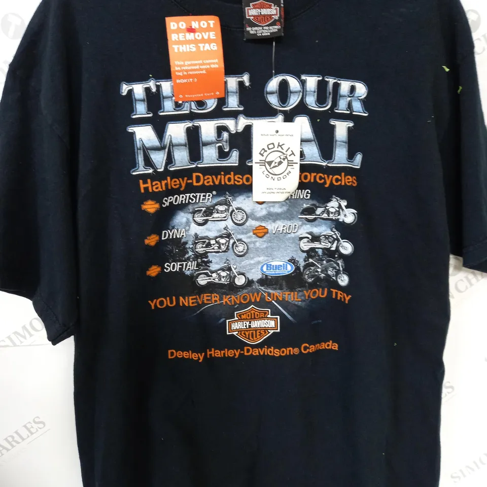 HARLEY DAVIDSON BRANDED T-SHIRT - L
