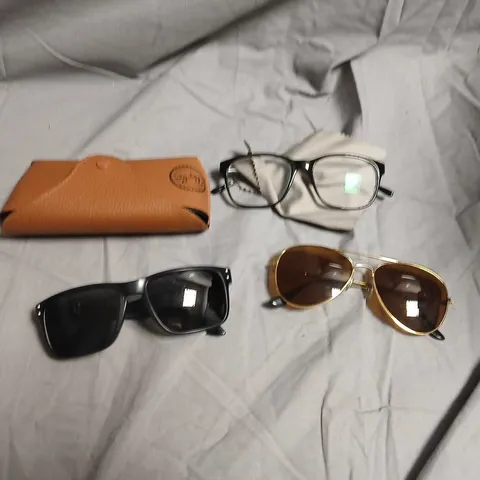 BOX OF ASSORTED SUNGLASSES AND EYEGLASSES 