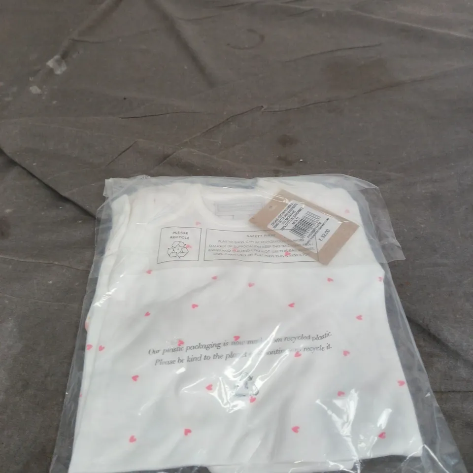 THE WHITE COMPANY ORGANIC COTTON SLEEP SUITS – SET OF 2, 0-3 MONTHS