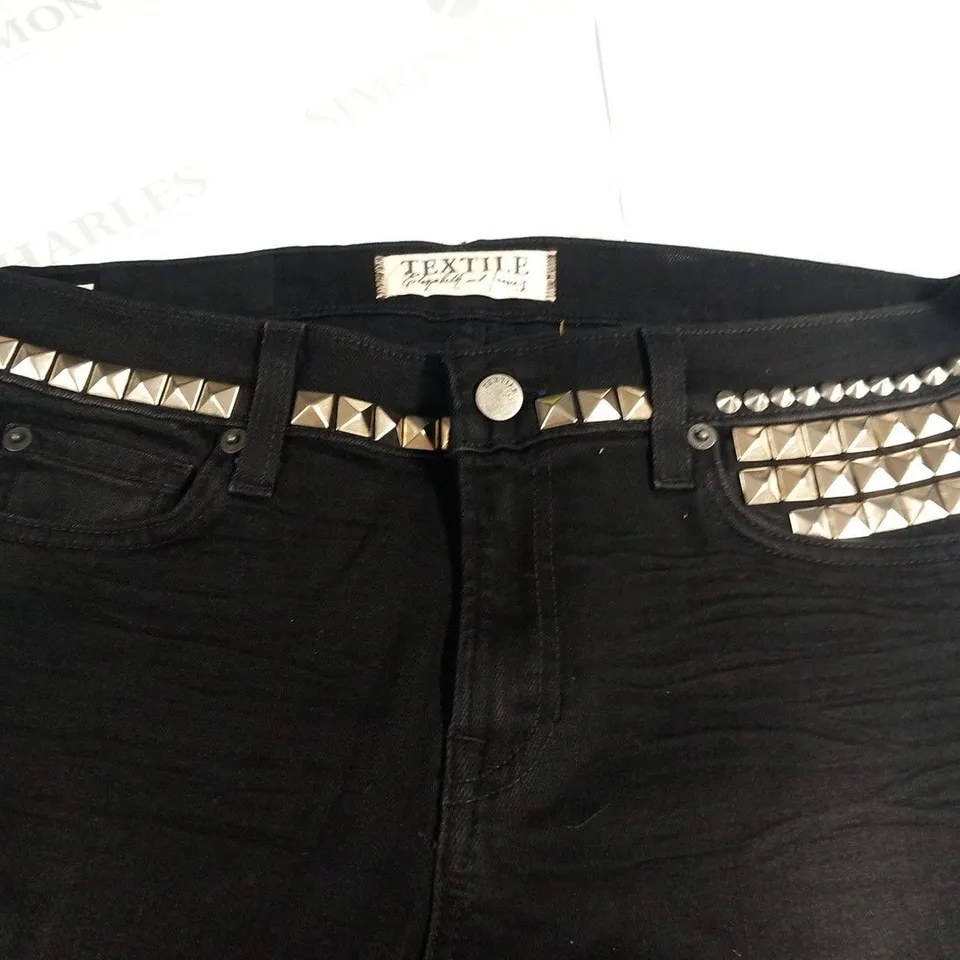 TEXTILE ELIZABETH AND JAMES STUDDED OZZY MIDNIGHT JEANS SIZE 30