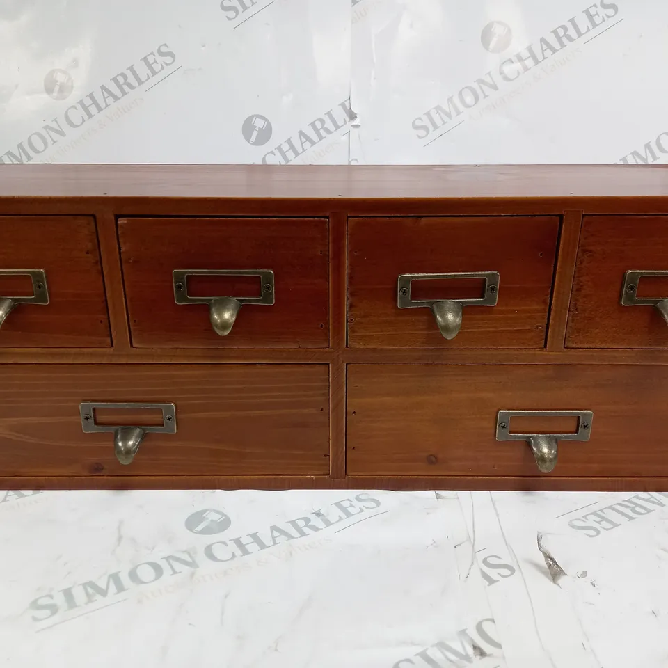 WOODEN DRAWERS CABINET 9 DRAWER SET 