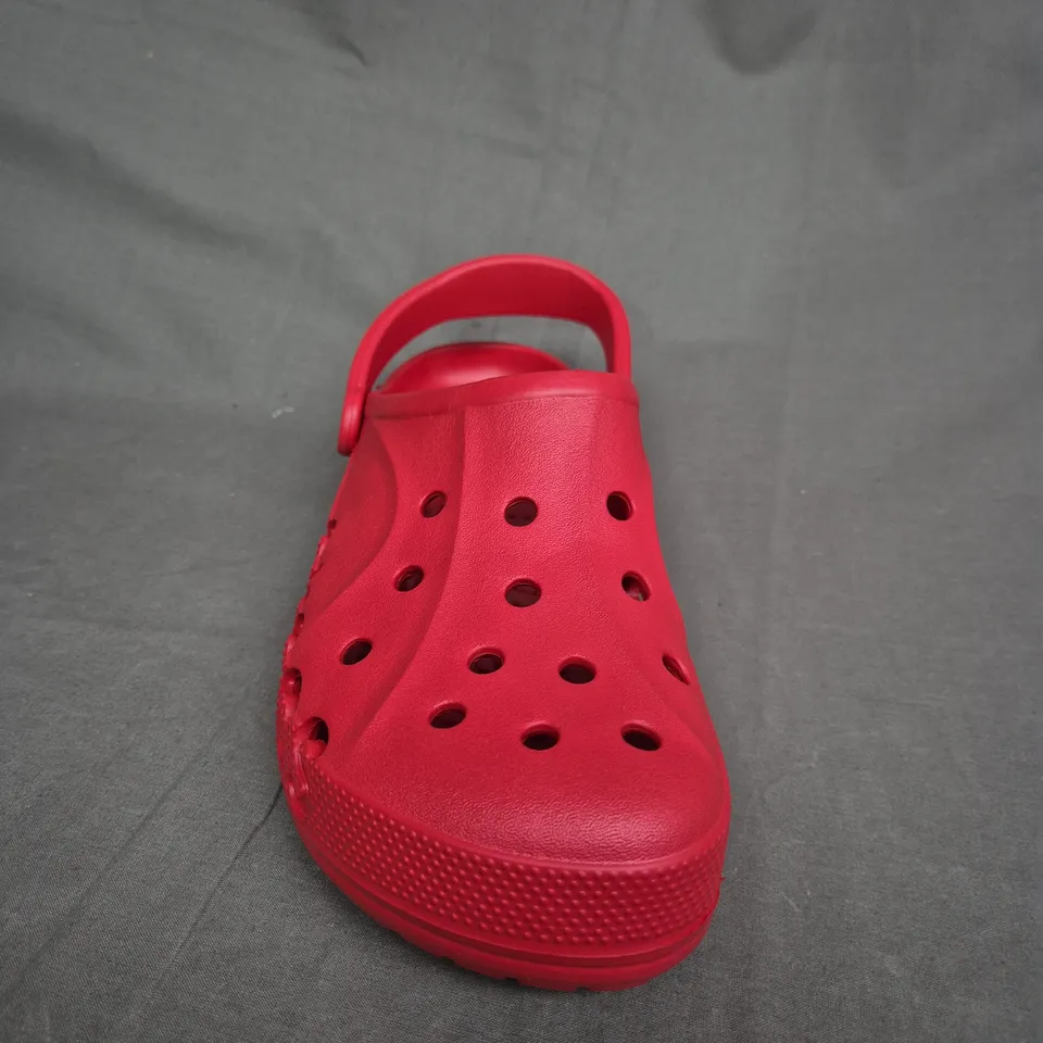 PAIR OF CROC CLASSIC CLOGS IN RED - UK SIZE 8