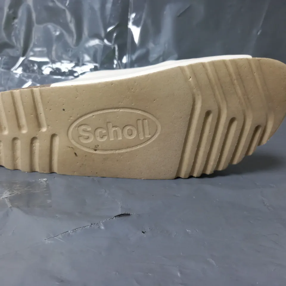 SCHOLL ISABELLE SUEDE SANDALS BEIGE SIZE EU 40