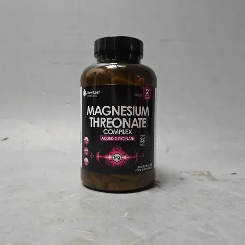 MAGNESIUM THREONATE COMPLEX - 180 POTENT VEGAN CAPSULES + MAGNESIUM GLYCINATE