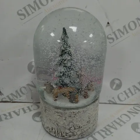 SARA DAVIES WOODLAND SCENE SNOW GLOBE