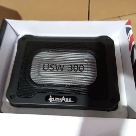 IN PHASE CAR AUDIO USW300 300W UNDERSEAT ULTRA SLIM COMPACT ACTIVE SUBWOOFER